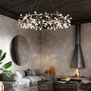 lustre LED créatif en acier inoxydable et acrylique pour décoration intérieure