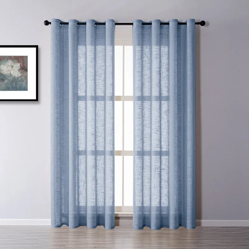 Voilage tulle uni sur mesure hauteur 310 cm
