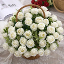 bouquet de roses artificielles pour mariage et décoration