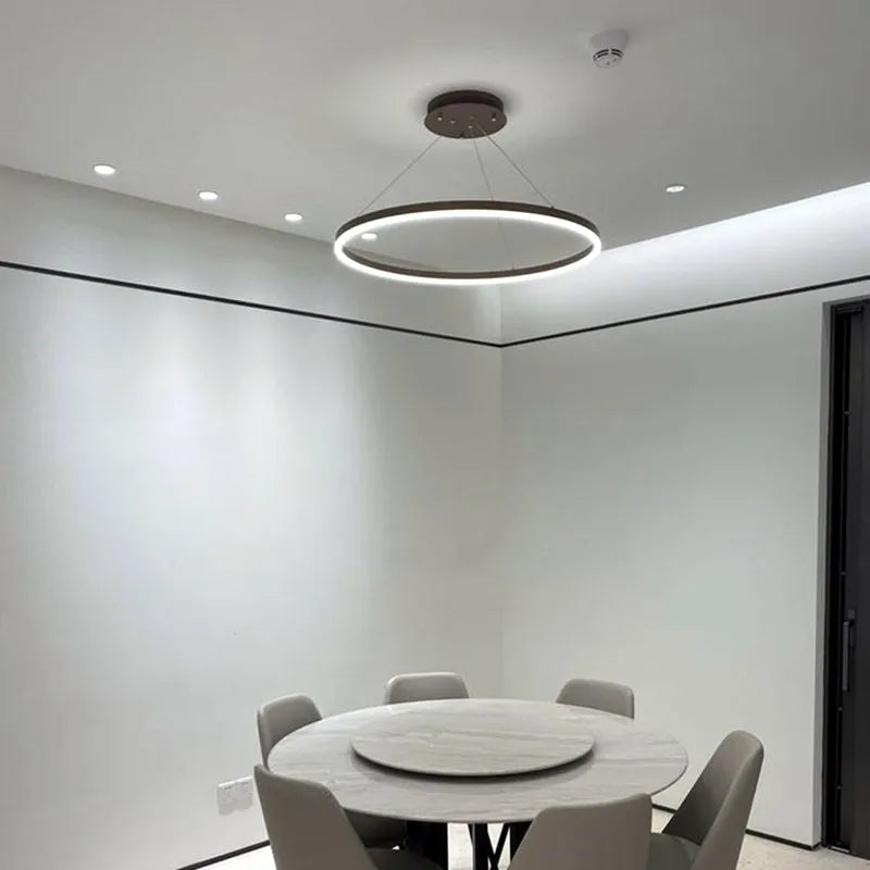 lustre led moderne à intensité variable style minimaliste - vue 4 sur 9