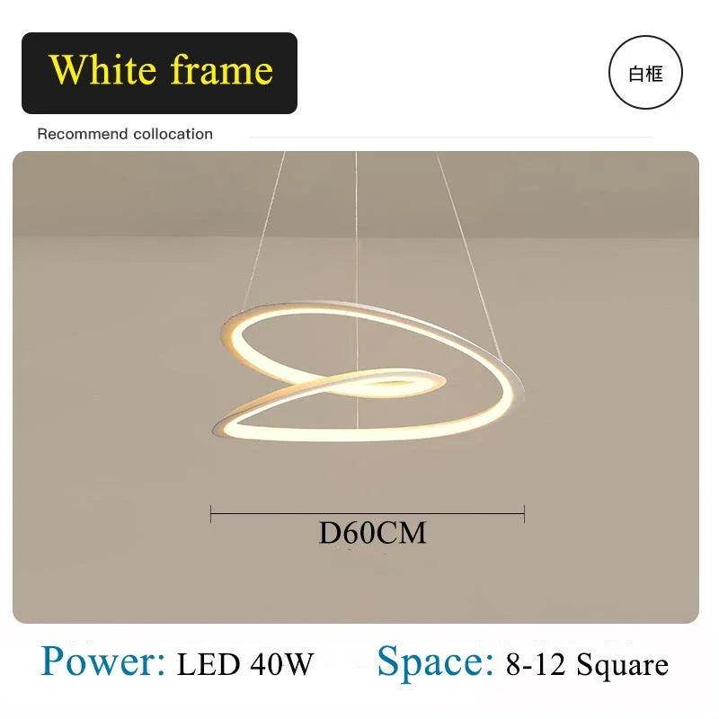 Moderne LED-Pendelleuchte mit goldenem Ring für stilvolle Inneneinrichtung - vue 11 sur 12