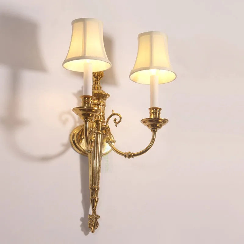 Appliques murales modernes en cuivre rétro pour décoration intérieure