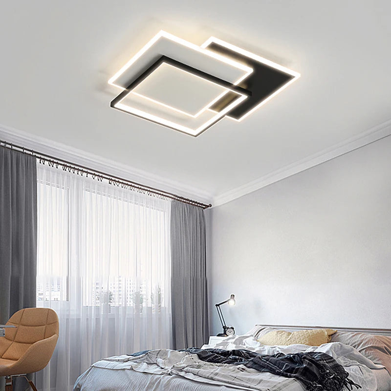 plafonnier led moderne avec télécommande design élégant et pratique - vue 5 sur 13