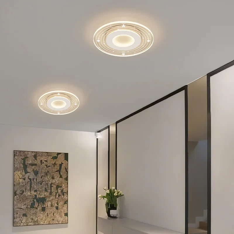 plafonnier led moderne pour éclairage intérieur design élégant - vue 4 sur 10
