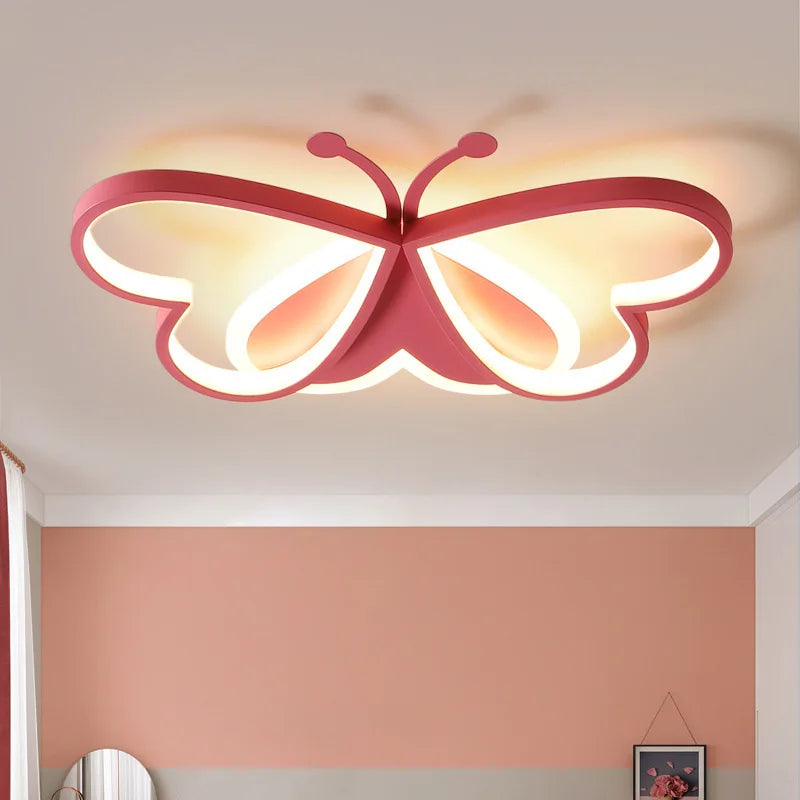 lustre led winfordo 	 avec lampe papillon réglable pour enfants - vue 4 sur 10