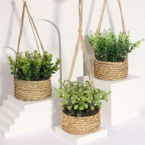 plantes artificielles eucalyptus romarin décoration verte en pot