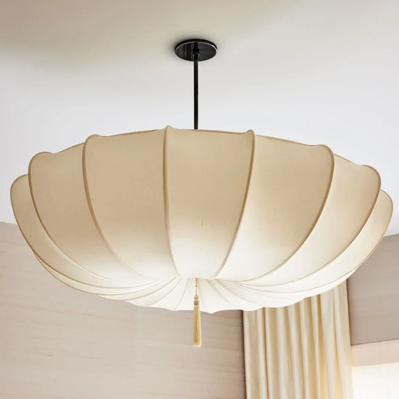Lustre en tissu nordique style japonais éclairage artistique moderne