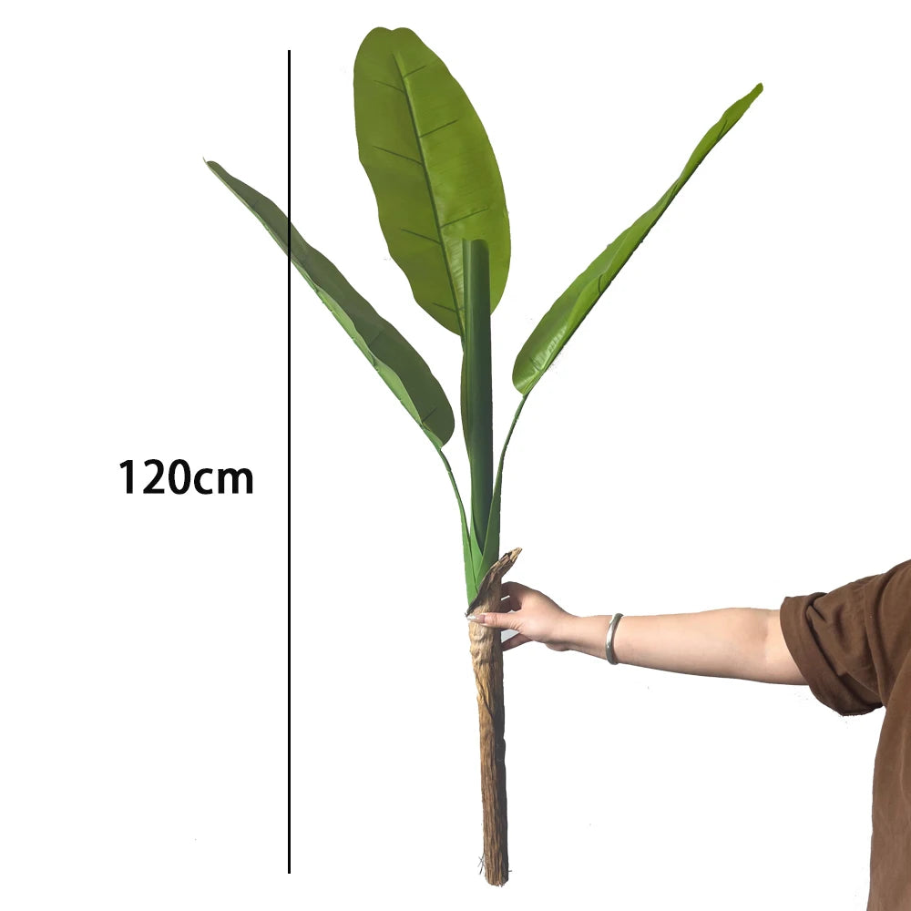 grande plante artificielle bonsaï faux bananier en pot décoration intérieure extérieure - vue 13 sur 15