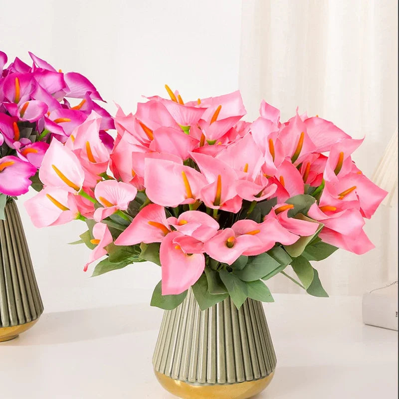 bouquet de lys calla artificiels pour décoration d'événements festifs - vue 3 sur 12