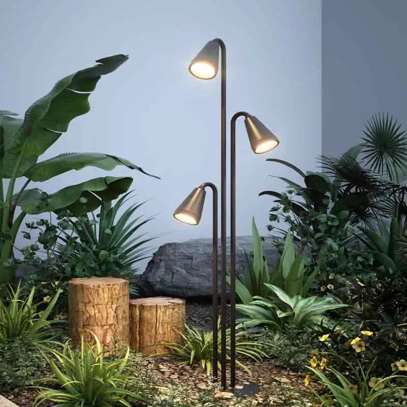 lampe d extérieur imperméable pour jardin et paysage fleuri - vue 5 sur 8