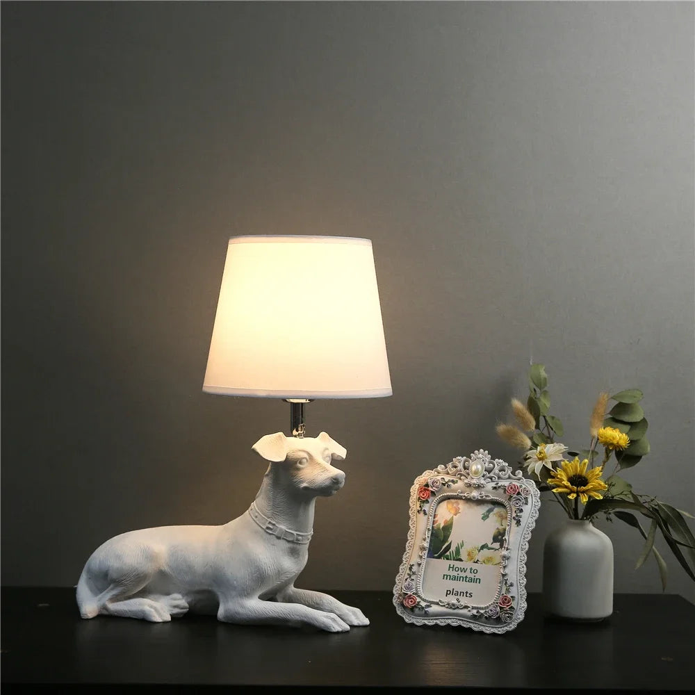 Moderne Nachttischlampe mit Tiermotiv und dekorativem Licht - vue 4 sur 7