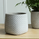 moule silicone pot fleurs béton motif vintage grand format