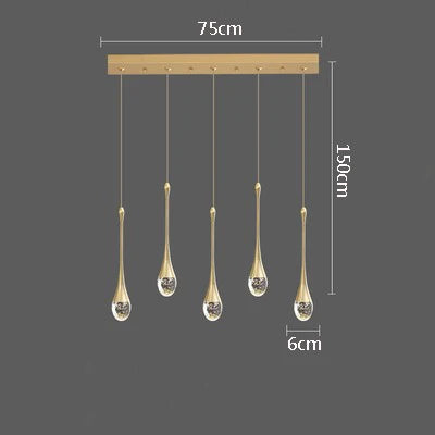 Moderner nordischer Kronleuchter für minimalistische, elegante Beleuchtung