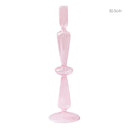 bougeoir en verre conique pour table de mariage et décoration nordique