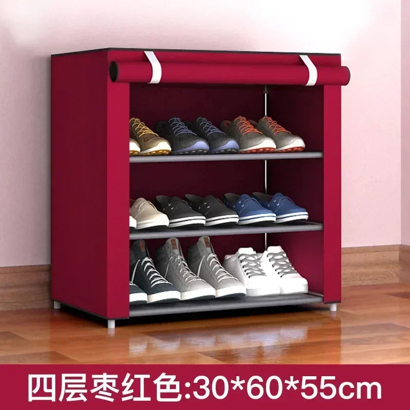 étagère à chaussures multicouche économique et pratique anti-poussière - vue 12 sur 16