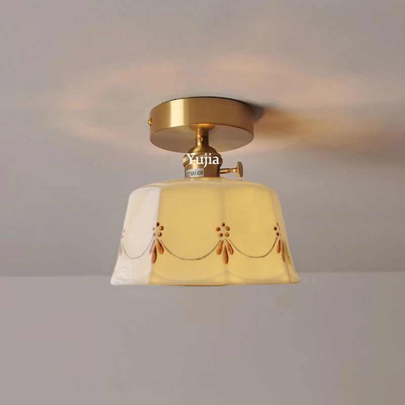 suspension élégante en laiton et céramique moderne pour votre intérieur - vue 6 sur 10