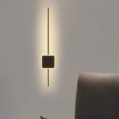 Dekorative minimalistische Wandleuchte für TV-Hintergrund