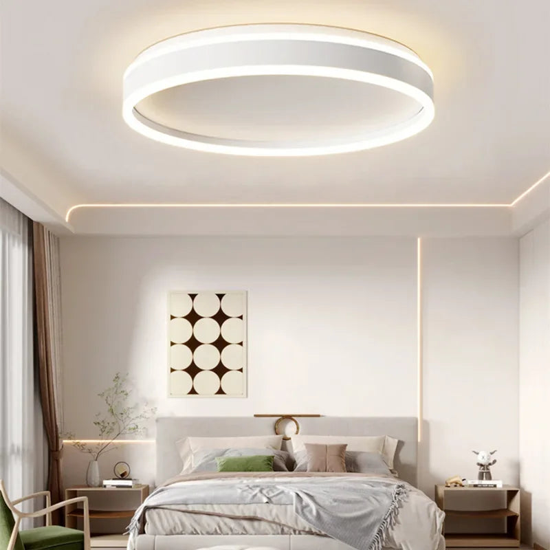 plafonnier led nordique à intensité variable pour intérieur - vue 5 sur 12