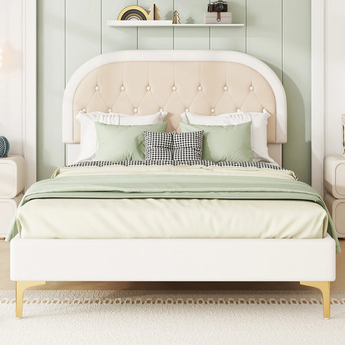 lit revêtement avec sommier à lattes et pieds en métal