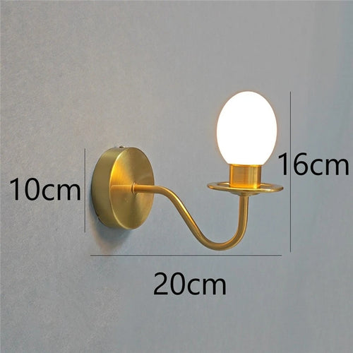 Moderne Wandleuchte in Ei-Form – Kreatives und minimalistisches Design - vue 9 sur 8