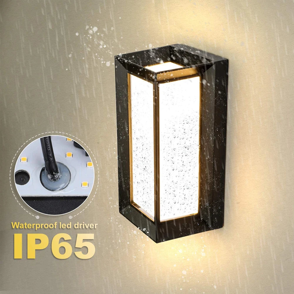 applique murale led étanche pour extérieur jardin patio - vue 3 sur 7