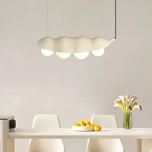 Kronleuchter aus Glas mit kreativen Punkten und LED-Resinbeleuchtung - vue 3 sur 15