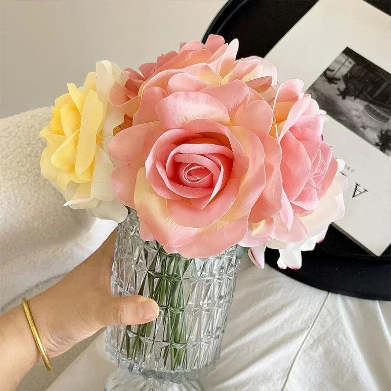 bouquet de roses artificielles décoratives pour jardin - vue 4 sur 10