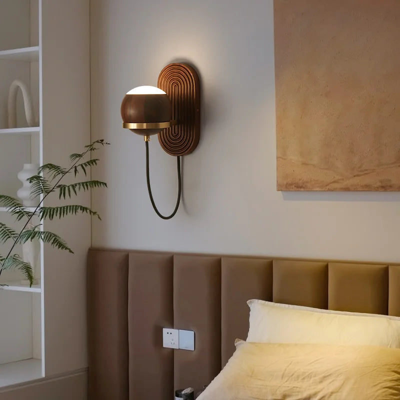 Applique murale chinoise en noyer noir - vue 7 sur 6