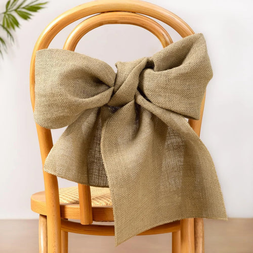 Chemin de table jute style rustique maison fete - vue 6 sur 6