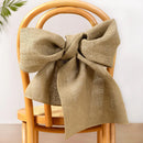 Chemin de table jute naturel style ferme rustique