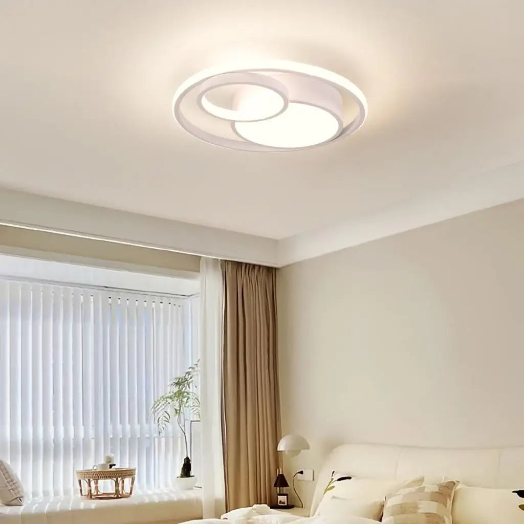 plafonnier led moderne 3 couleurs pour intérieur maison - vue 6 sur 8