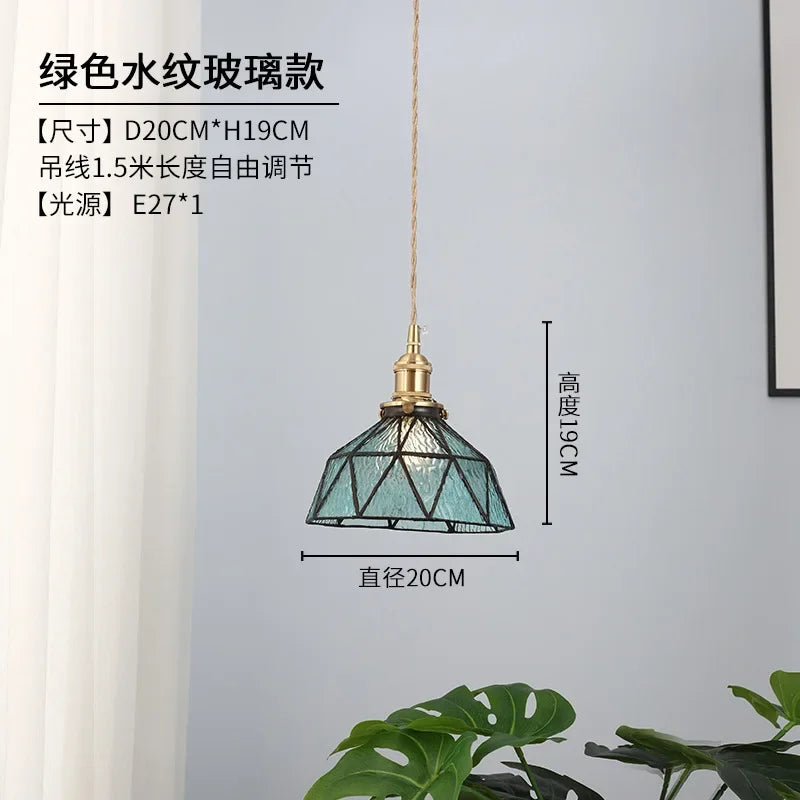 lustre nordique en verre design pour décoration intérieure moderne