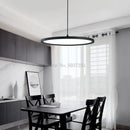 Moderner LED-Kronleuchter im minimalistischen nordischen Design Kreisförmig