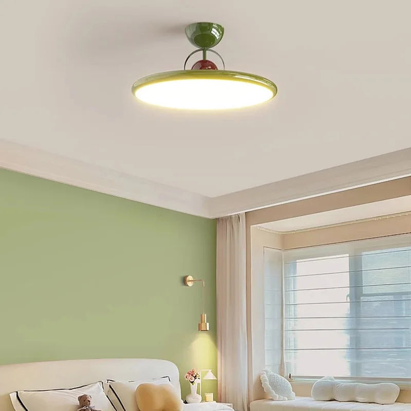 plafonnier led nordique en fer avec soucoupe volante luminaire décoratif d'intérieur - vue 4 sur 12