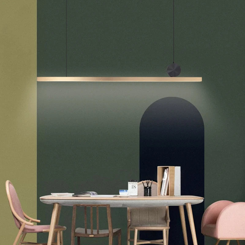 suspension led en acier inoxydable pour décoration moderne