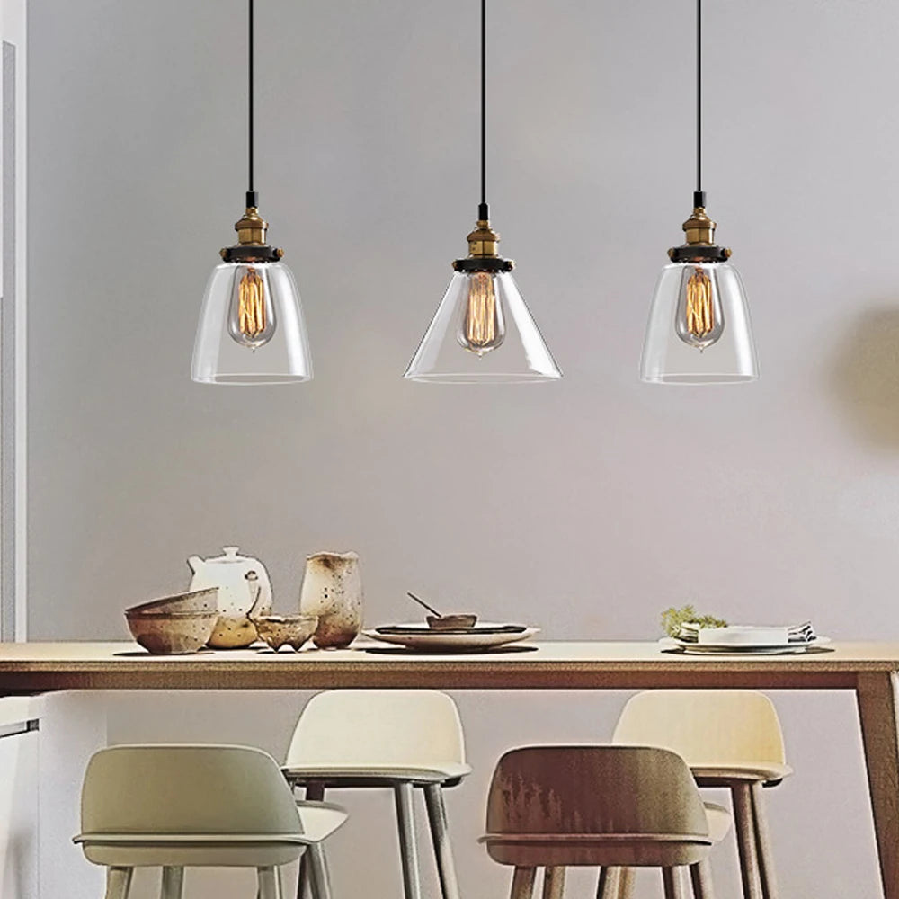 suspension moderne en verre pour décoration intérieure élégante - vue 5 sur 12