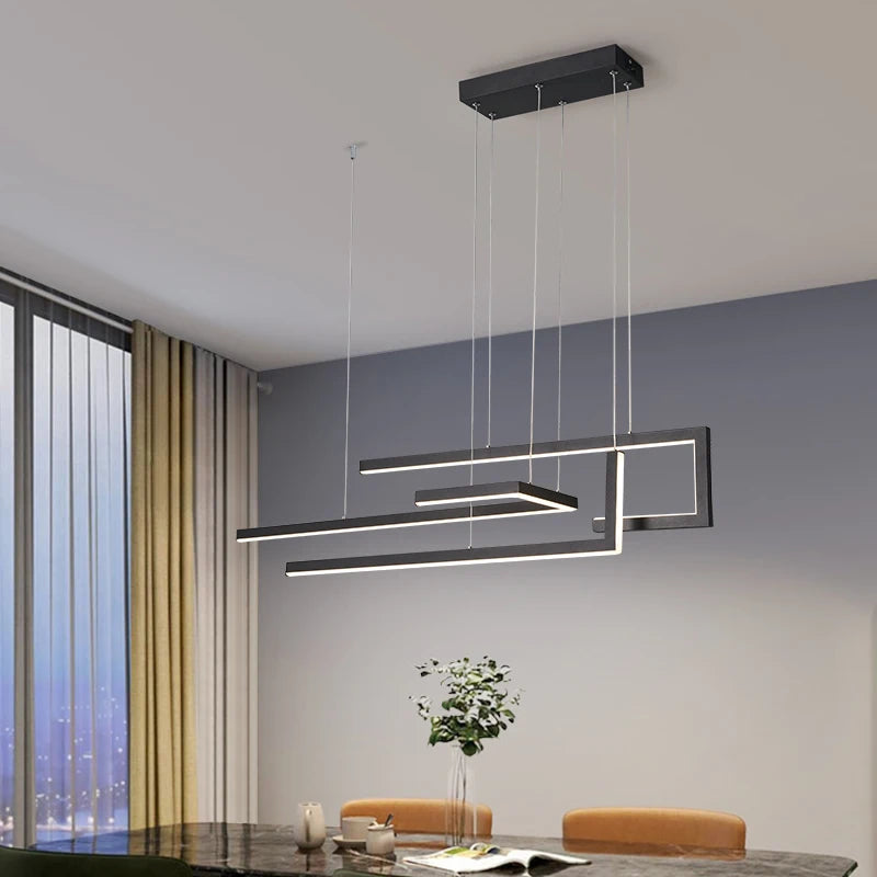 lustre suspendu moderne connecté pour maison intelligente - vue 6 sur 10