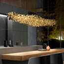 Lustre design post-moderne en acier inoxydable luxe