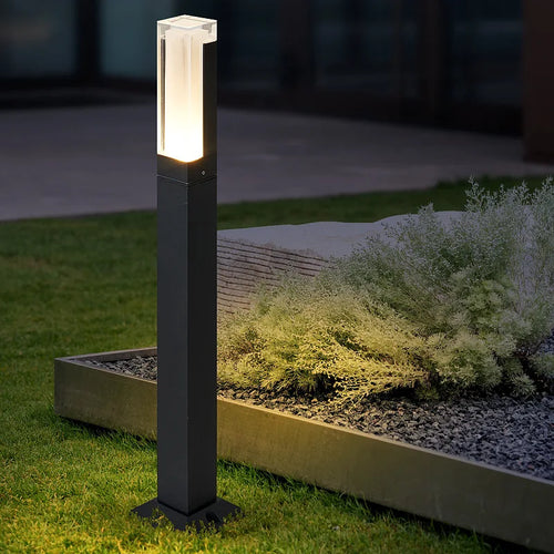 Wasserdichte LED-Außenleuchte aus Aluminium für den Garten - vue 3 sur 9