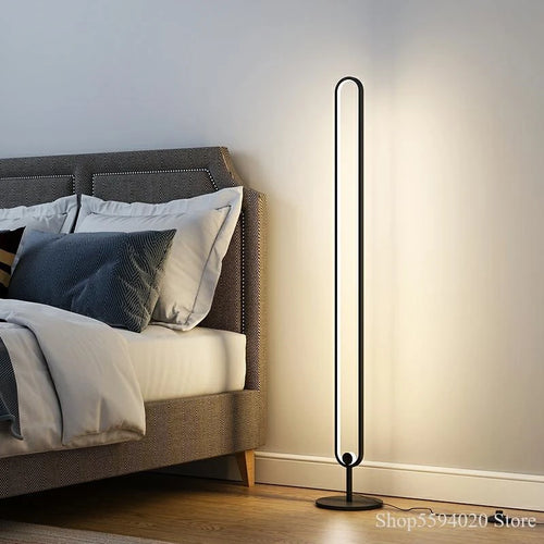lampadaire minimaliste avec gradation et design moderne