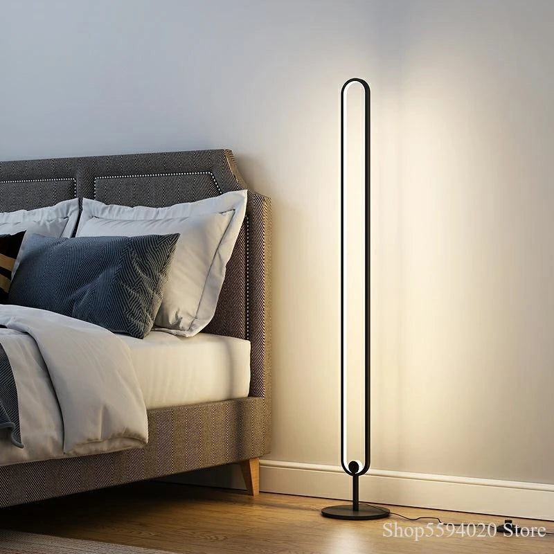 lampadaire minimaliste avec gradation et design moderne
