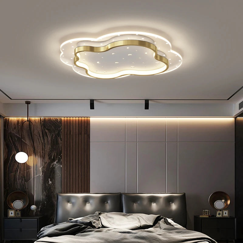 plafonnier led encastré étoiles romantique moderne pour enfants - vue 5 sur 12
