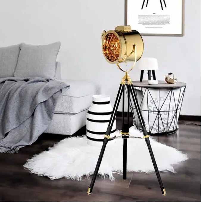 Lampadaire Led industriel américain rétro Vintage avec trépied - vue 5 sur 8