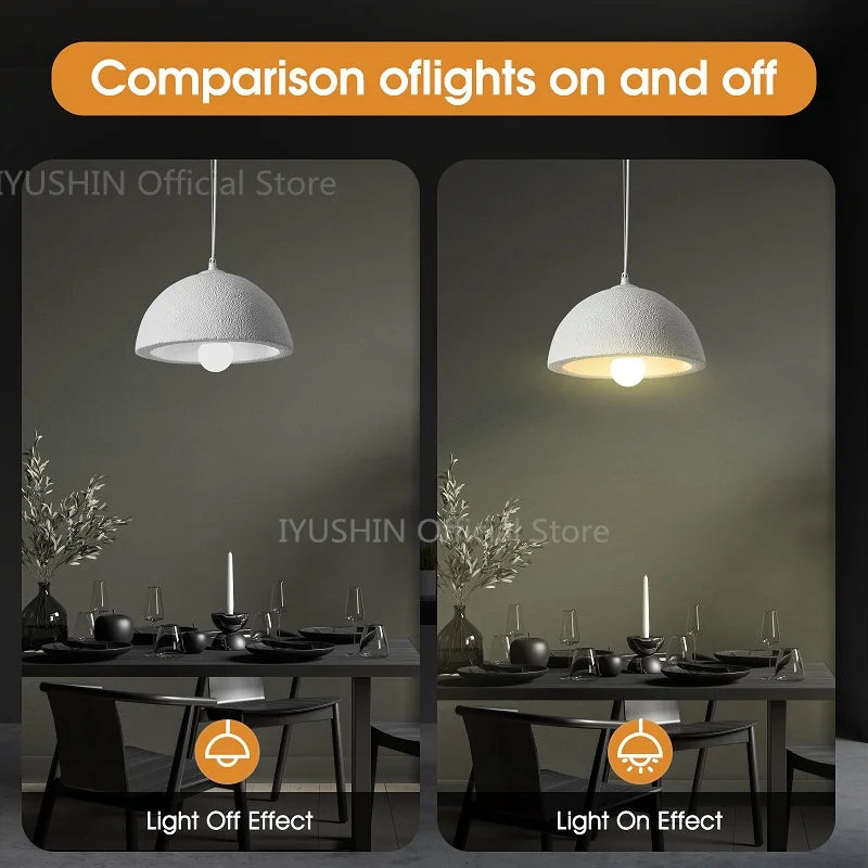 lustre nordique wabi sabi pour décoration intérieure et éclairage suspendu - vue 6 sur 11