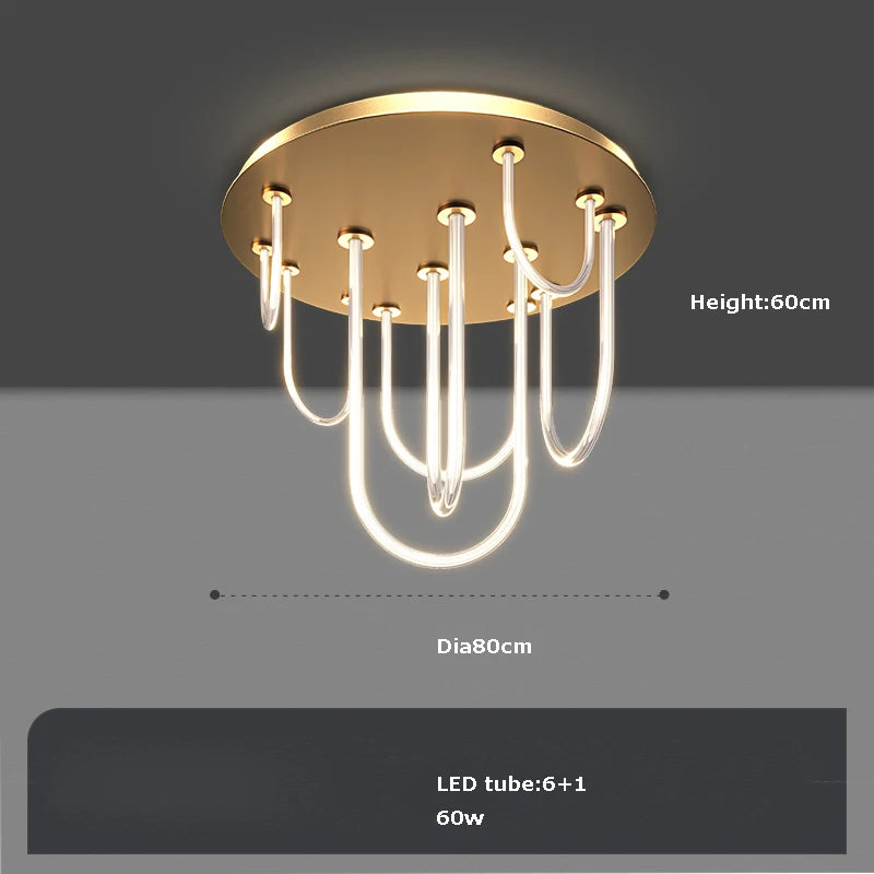 lustre à led post-moderne à intensité variable nouvelle tendance 2022 - vue 10 sur 11