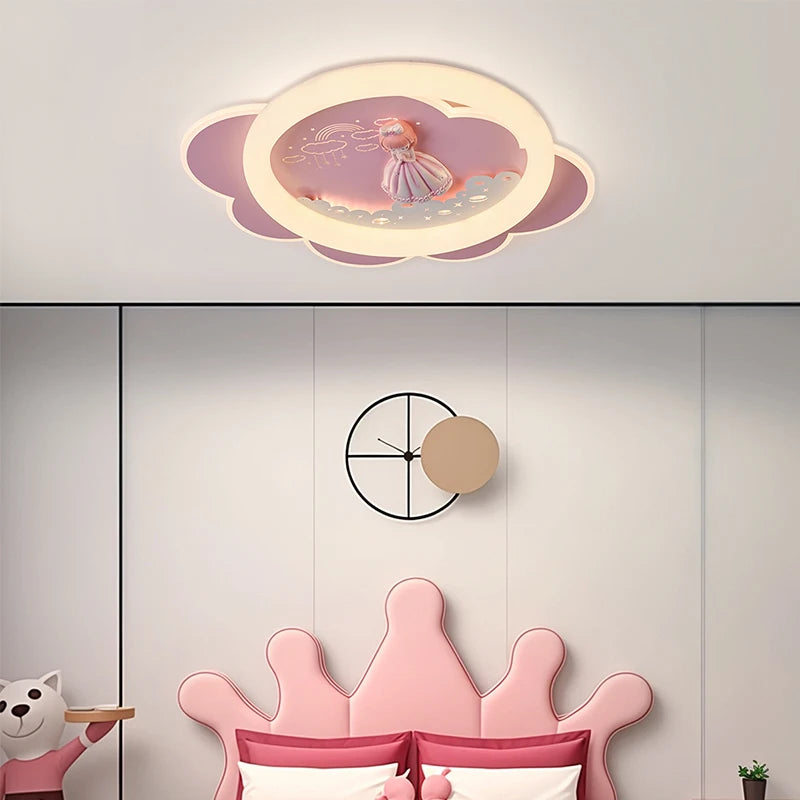 plafonnier créatif led pour chambre d enfant protection des yeux - vue 4 sur 8