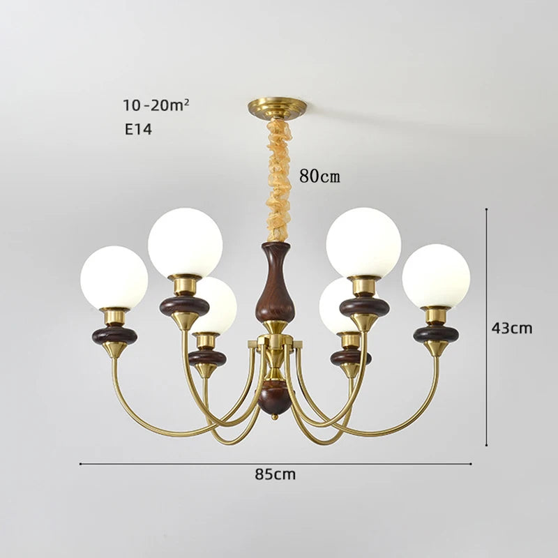 Französischer Retro-Kronleuchter LED-Pendelleuchte Deckenleuchte