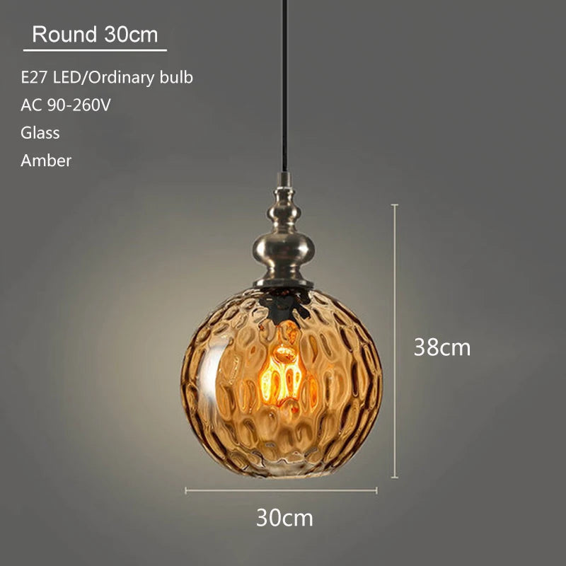 suspension en verre moderne pour décoration intérieure élégante