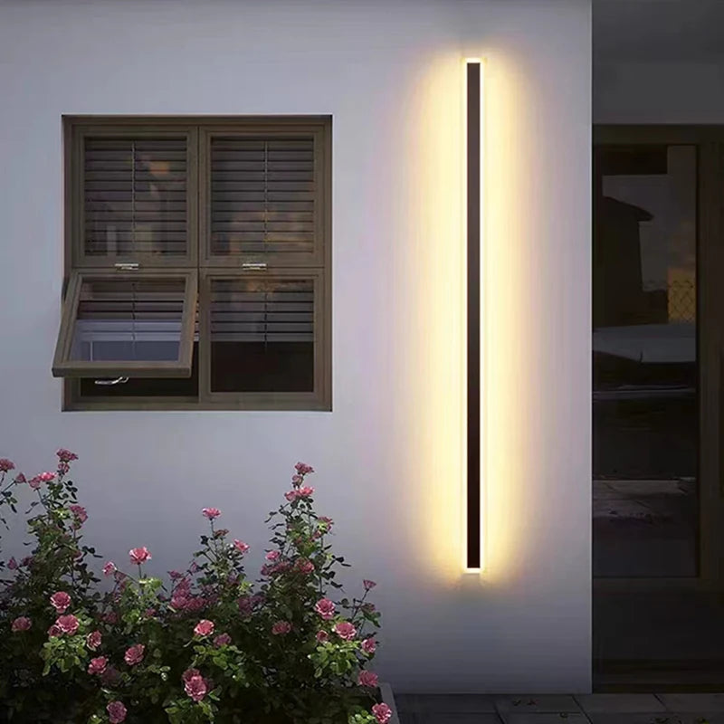 applique murale led minimaliste en aluminium pour éclairage