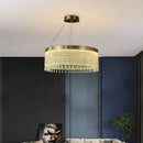 Moderner LED-Kronleuchter aus Kristall für elegantes Interieur